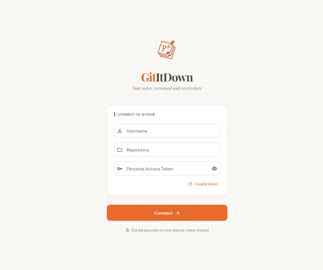 Captura del proyecto GitItDown